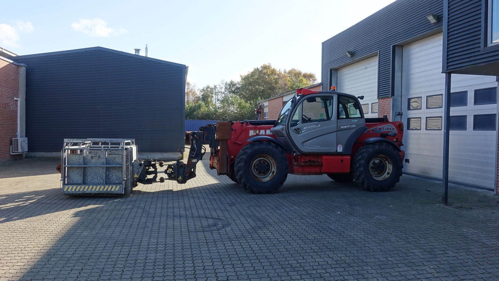 Teleskoplader a típus Manitou MT 1840 // Med kurv, gafler, dreje led og trådløs fjernbetjening, Gebrauchtmaschine ekkor: Skive (Kép 2)