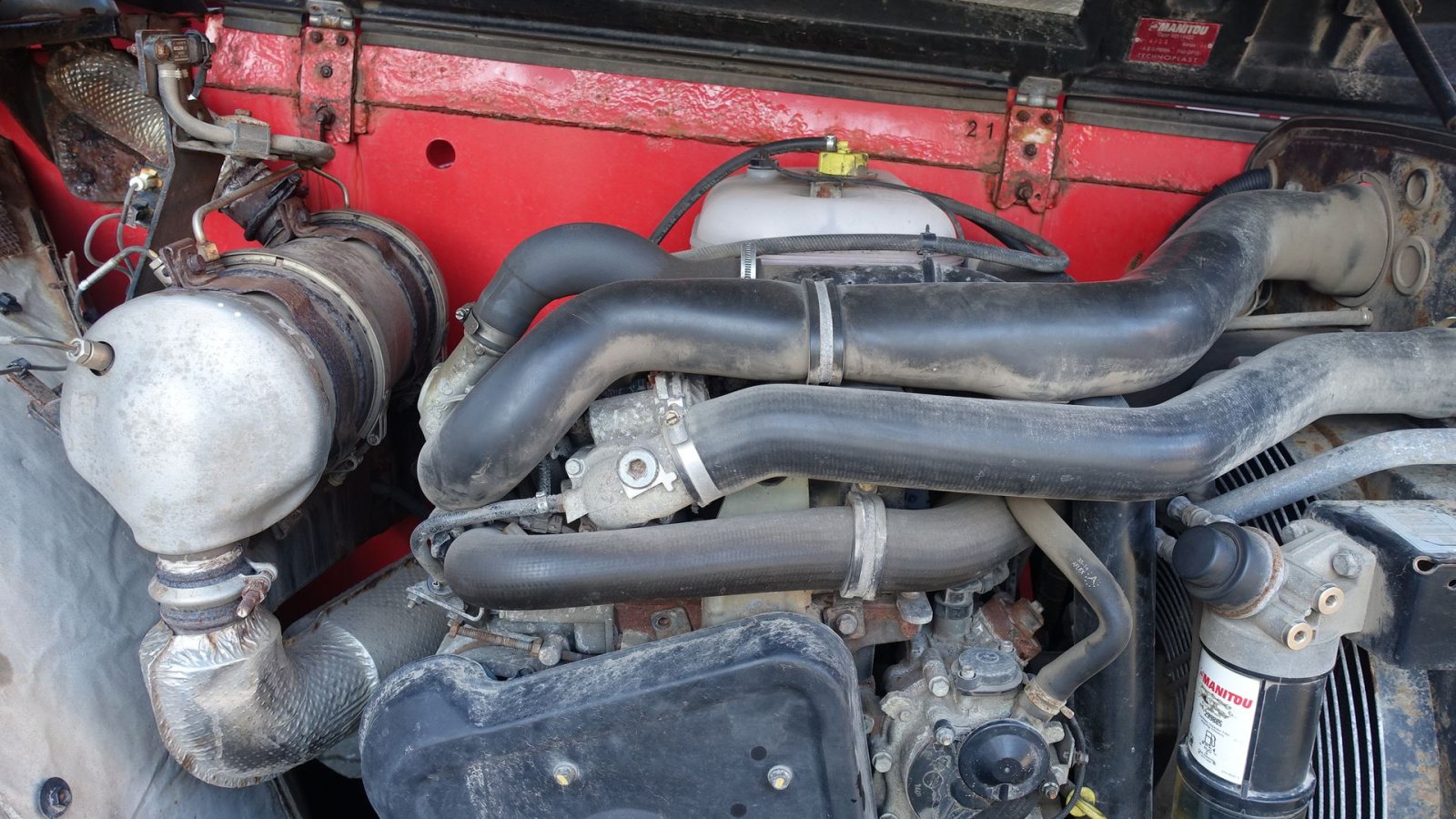 Teleskoplader a típus Manitou MT 1840 // Med kurv, gafler, dreje led og trådløs fjernbetjening, Gebrauchtmaschine ekkor: Skive (Kép 16)