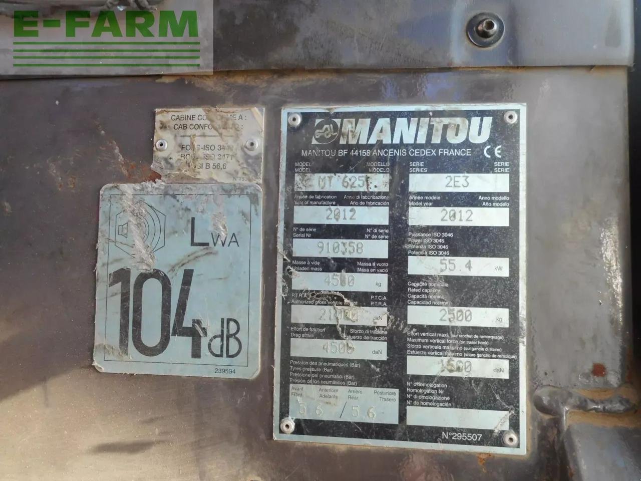 Teleskoplader του τύπου Manitou mt 625, Gebrauchtmaschine σε ST. NIKOLAI/DR. (Φωτογραφία 8)
