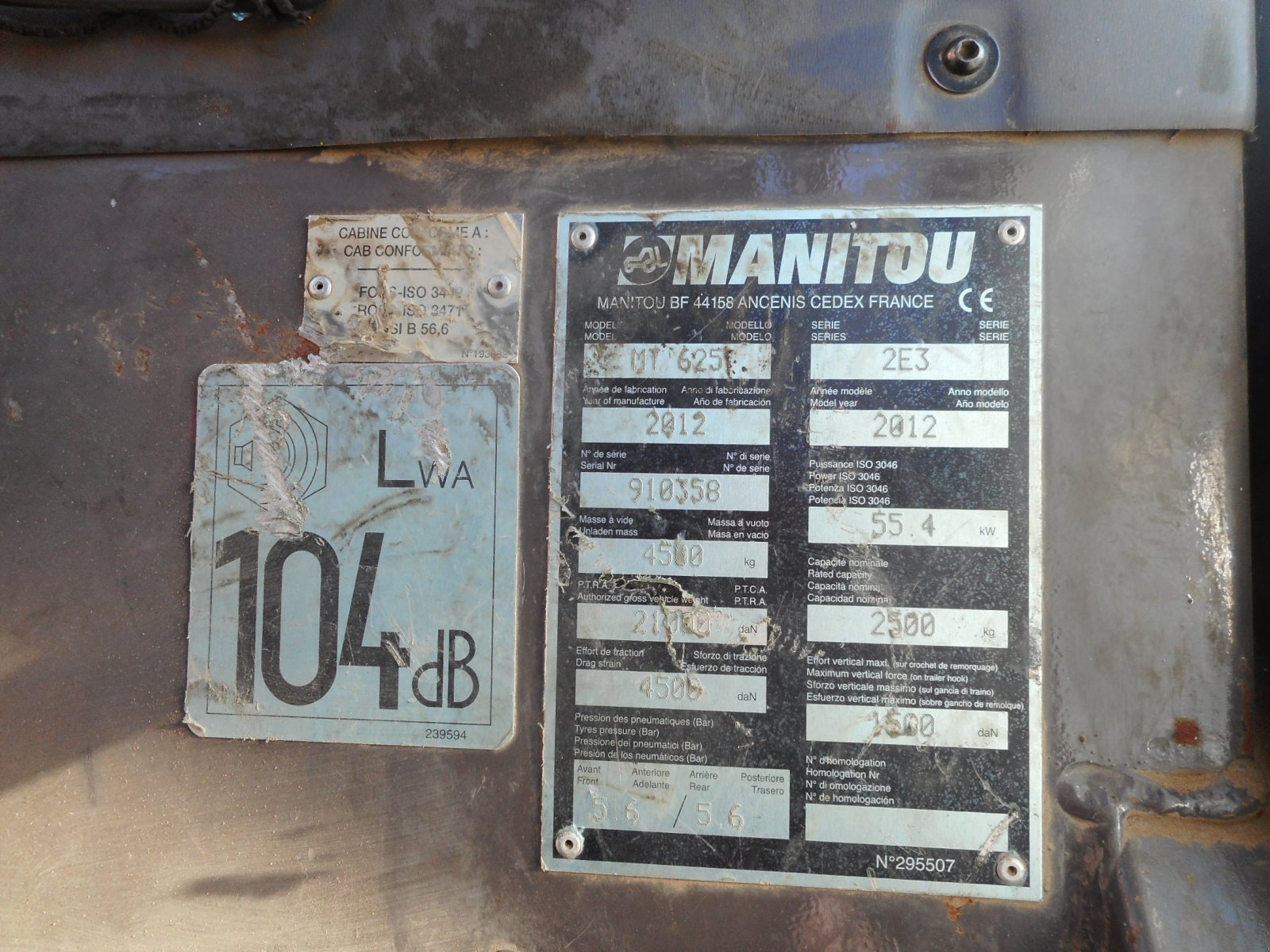 Teleskoplader typu Manitou MT 625, Gebrauchtmaschine v St. Nikolai ob Draßling (Obrázek 8)