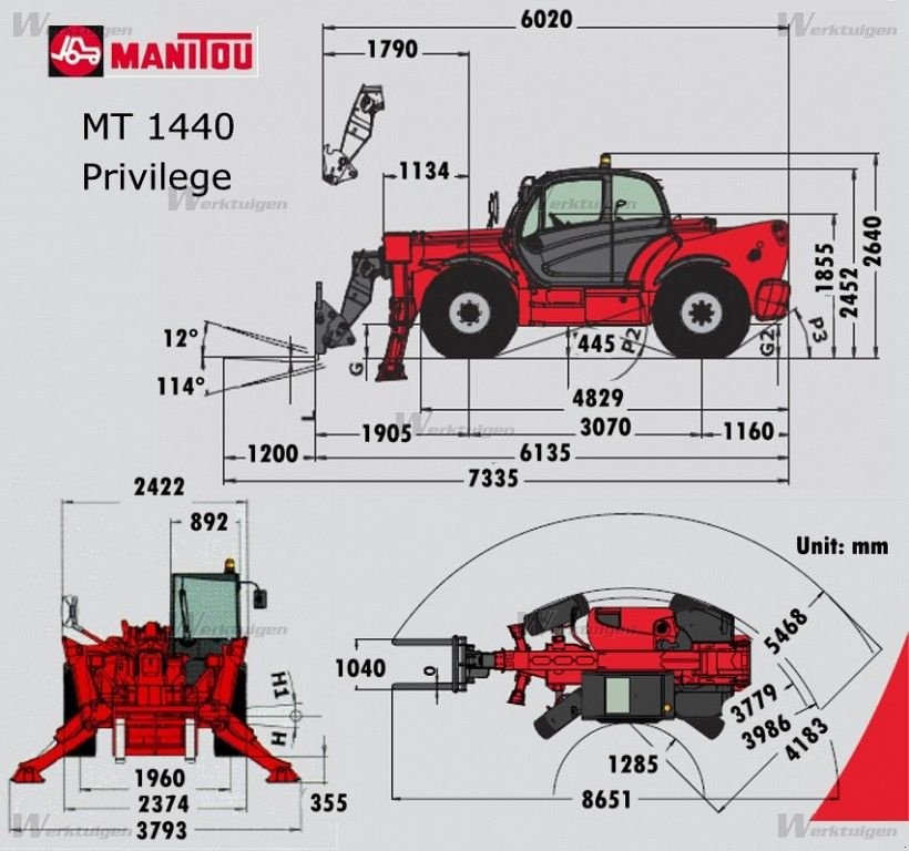 Teleskoplader typu Manitou MT1440 Privilege ( 14m 4t ), Gebrauchtmaschine w St. Nikolai ob Draßling (Zdjęcie 19)