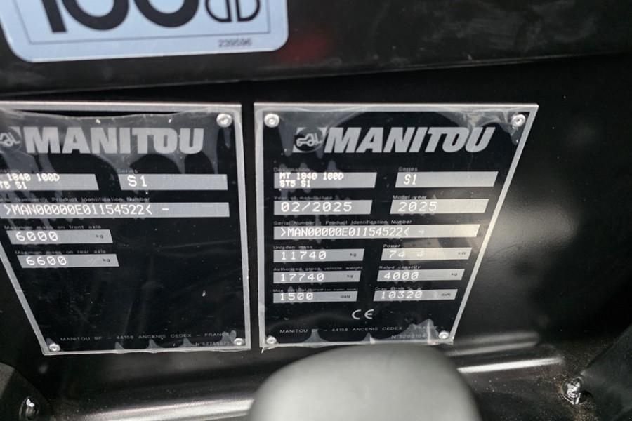 Teleskoplader of the type Manitou MT1840 100D ST5 S1 Valid inspection, *Guarantee! D, Gebrauchtmaschine in Groenlo (Picture 7)