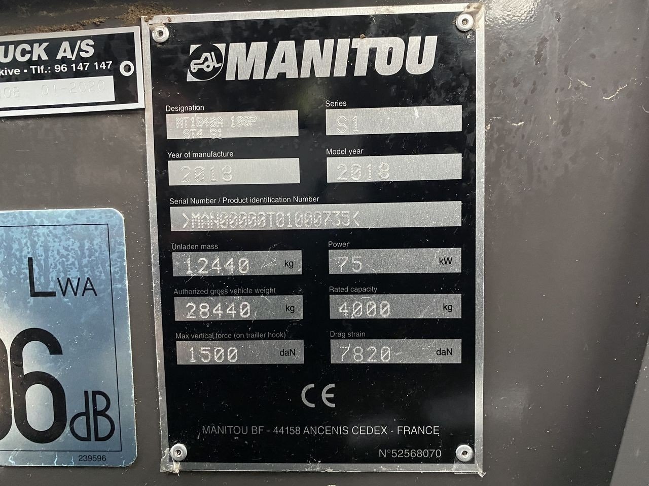 Teleskoplader del tipo Manitou MT1840A ST4, Gebrauchtmaschine en Skive (Imagen 11)