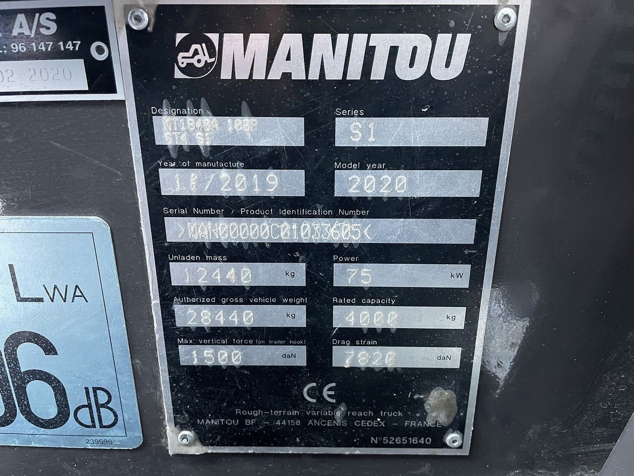 Teleskoplader of the type Manitou MT1840A ST4, Gebrauchtmaschine in Skive (Picture 11)