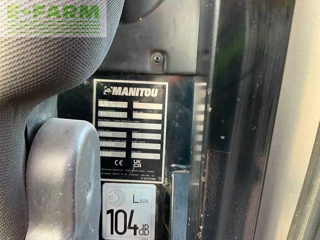 Teleskoplader типа Manitou mt625h comfort telehandler (st25426), Gebrauchtmaschine в SHAFTESBURY (Фотография 16)