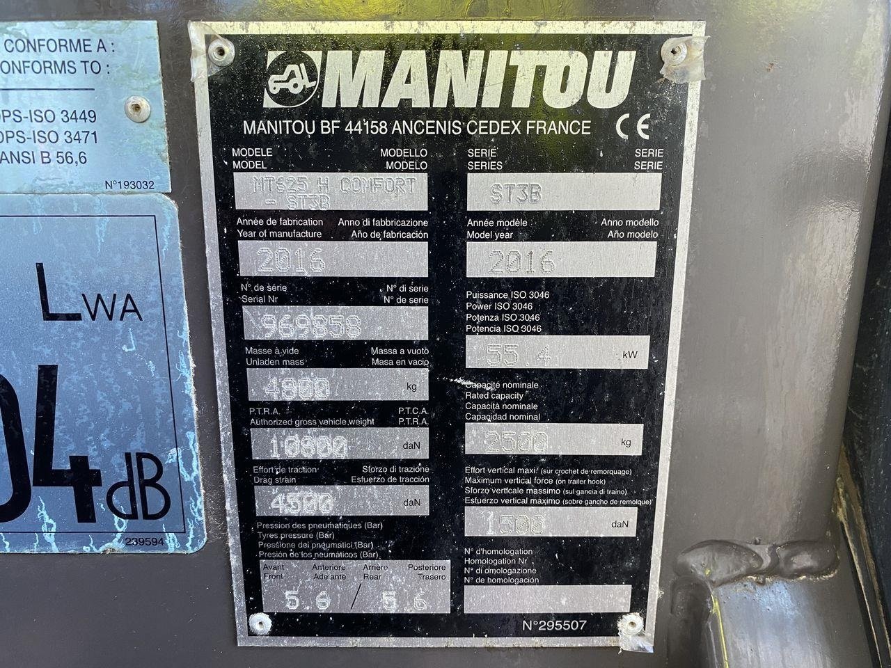 Teleskoplader typu Manitou MT625H COMFORT, Gebrauchtmaschine v Skive (Obrázek 11)