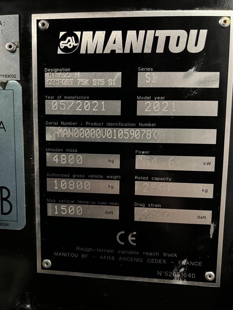 Teleskoplader typu Manitou MT625H Comfort, Gebrauchtmaschine v Ølen (Obrázek 18)