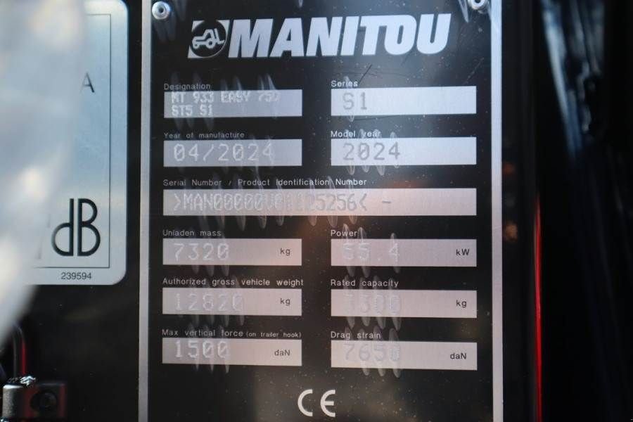 Teleskoplader del tipo Manitou MT933 EASY 75D ST5 S1 Valid inspection, *Guarantee, Gebrauchtmaschine In Groenlo (Immagine 7)