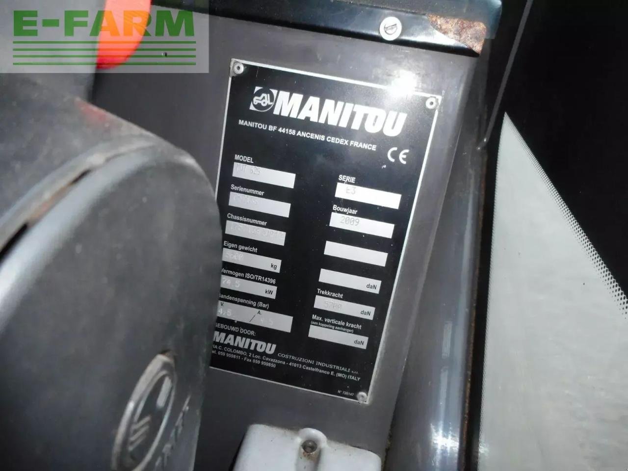 Teleskoplader типа Manitou mvt 628 turbo powershift, Gebrauchtmaschine в ST. NIKOLAI/DR. (Фотография 9)