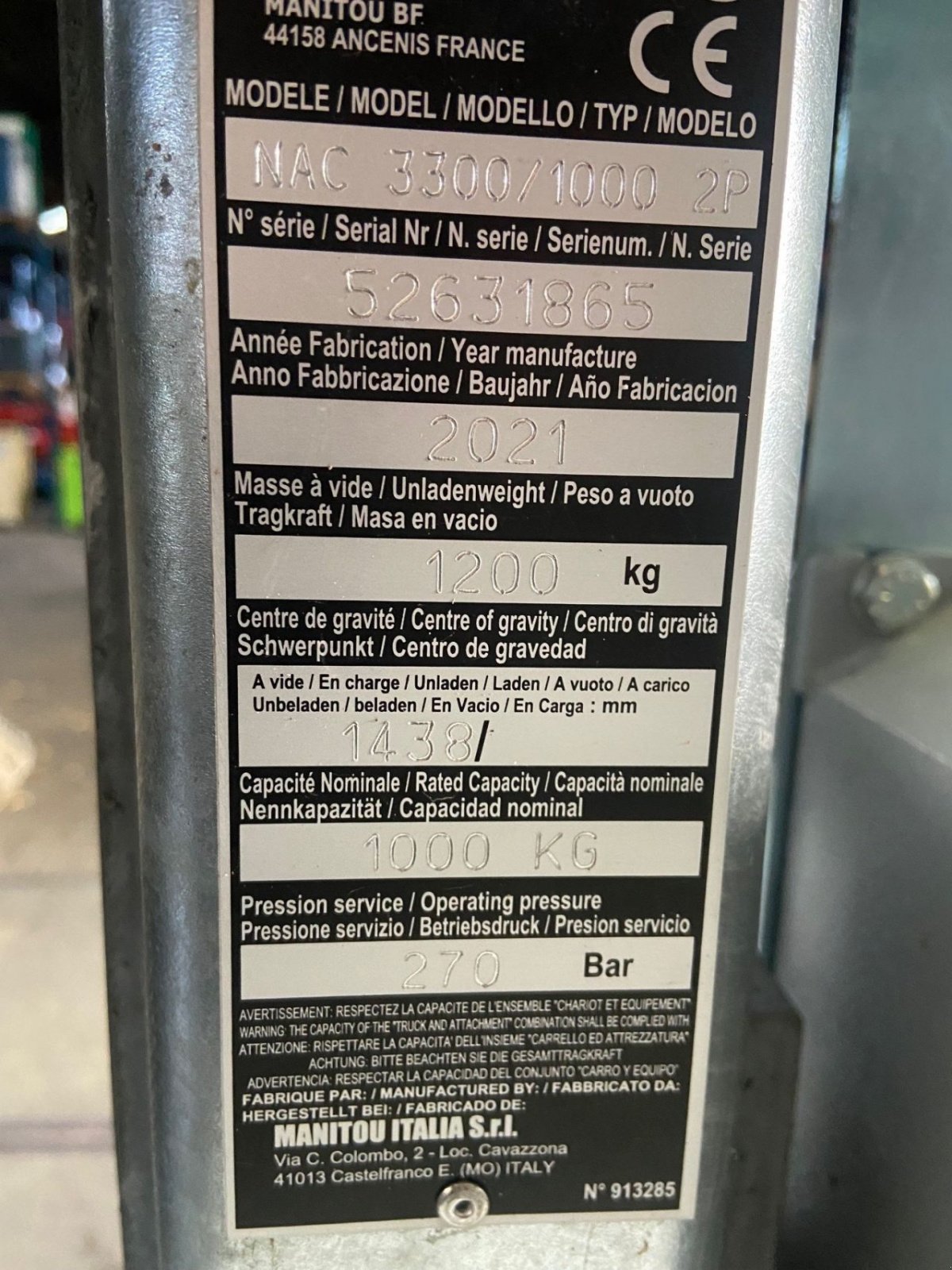 Teleskoplader des Typs Manitou NAC 3300 / 1000 2 P, Neumaschine in Laren Gld (Bild 3)