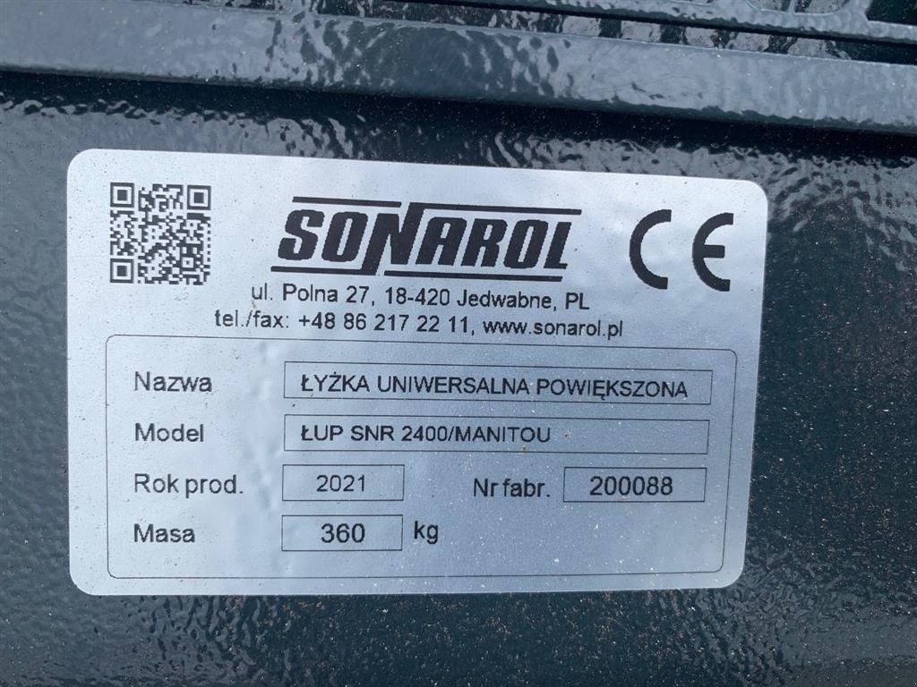 Teleskoplader des Typs Manitou NY SKOVL 240CM, Gebrauchtmaschine in Mariager (Bild 4)