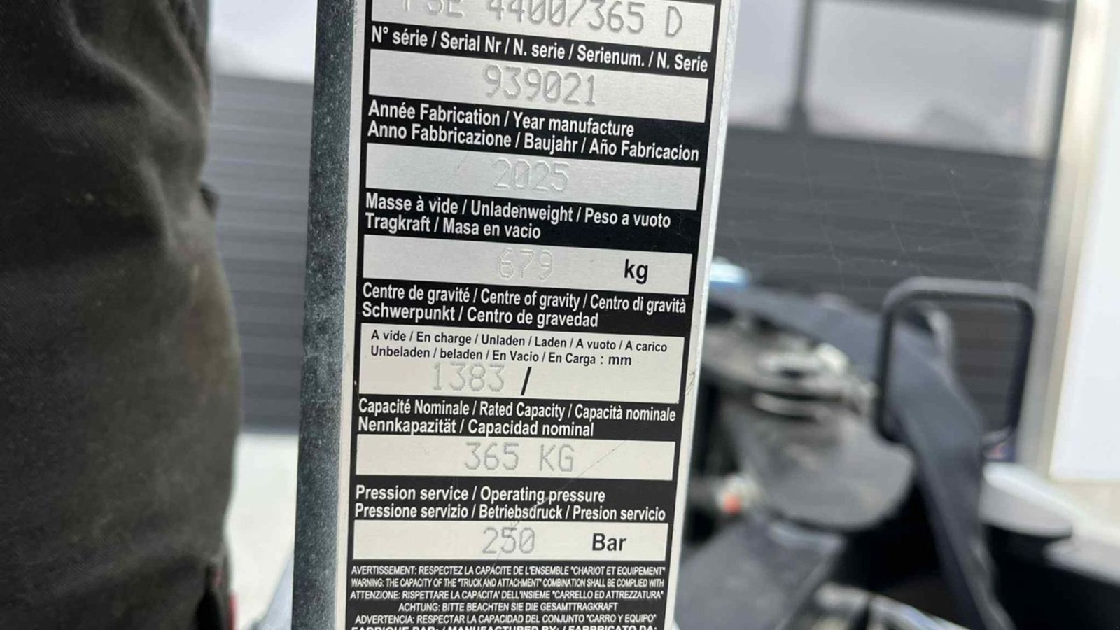 Teleskoplader typu Manitou PSE 4400/365D Mandskabskurv, Gebrauchtmaschine v Mariager (Obrázek 7)