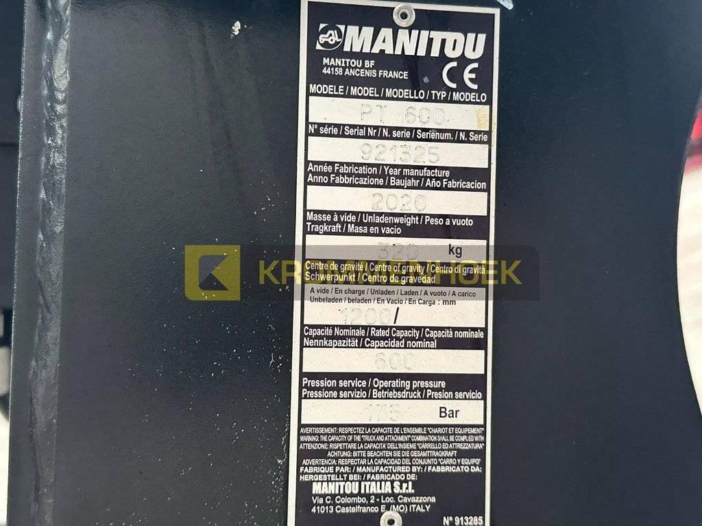 Teleskoplader za tip Manitou PT 600, Gebrauchtmaschine u Apeldoorn (Slika 7)