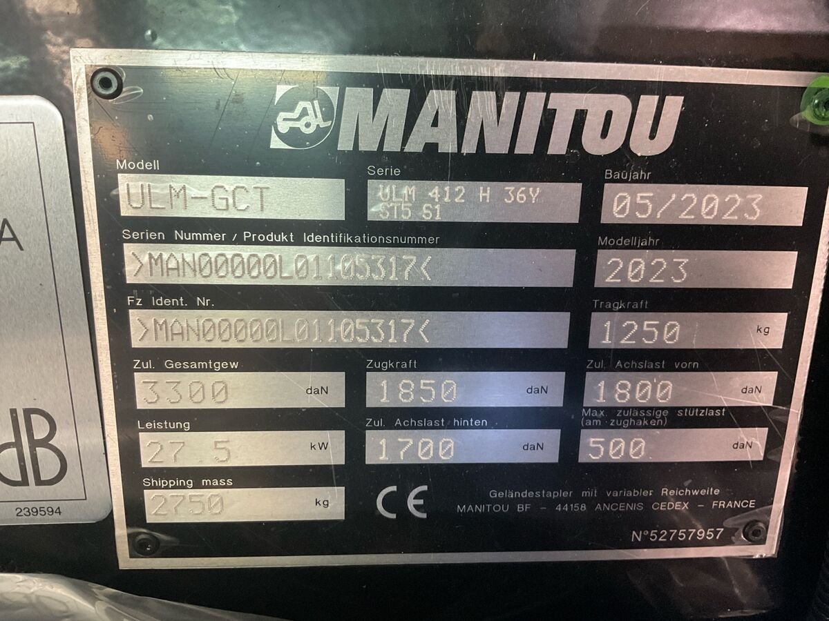 Teleskoplader типа Manitou ULM 412 H Classic, Neumaschine в Zwettl (Фотография 18)