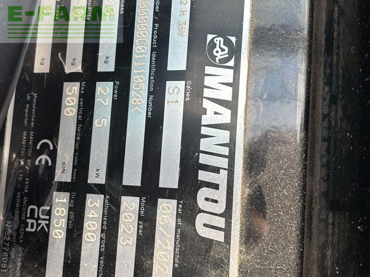 Teleskoplader of the type Manitou ULM 412 H, Gebrauchtmaschine in CARLISLE (Picture 10)