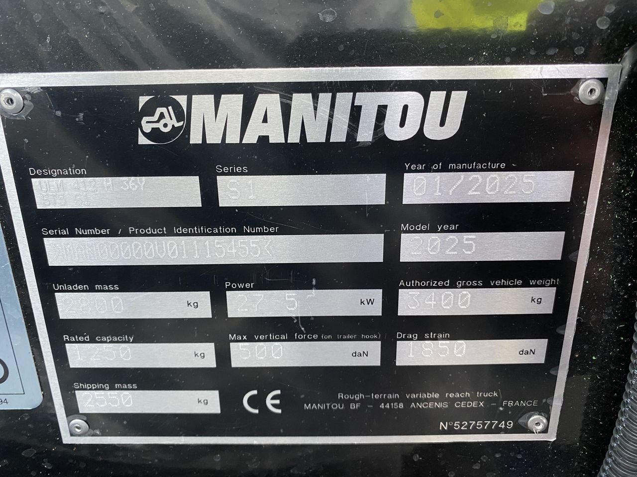 Teleskoplader типа Manitou ULM412H COMFORT ST5, Gebrauchtmaschine в Skive (Фотография 11)