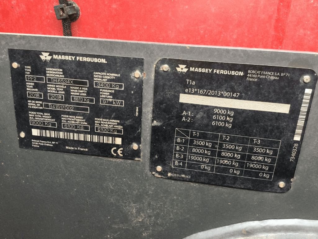 Teleskoplader des Typs Massey Ferguson TH 6534, Gebrauchtmaschine in azerailles (Bild 10)