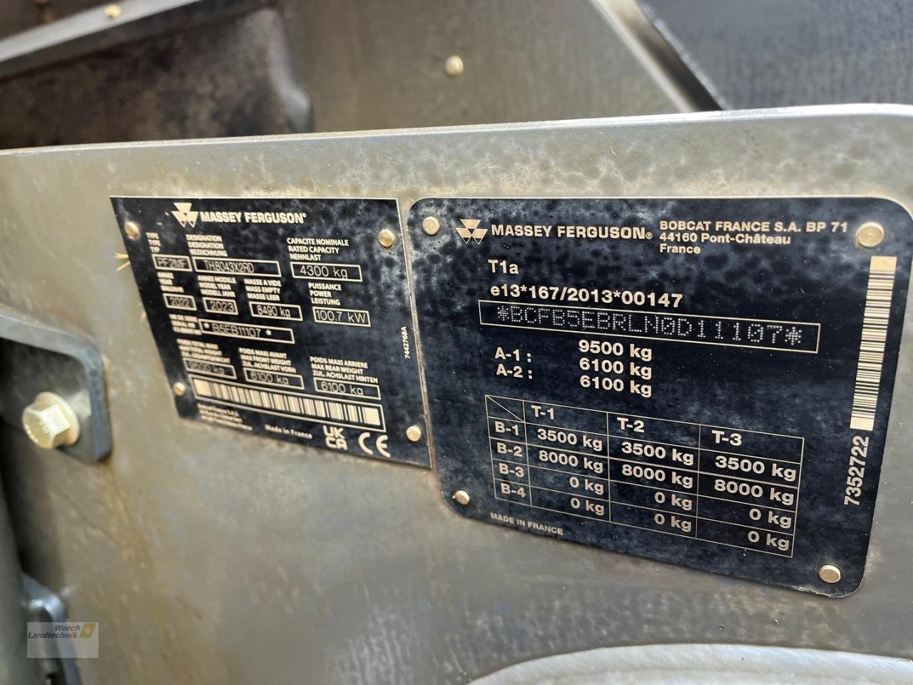 Teleskoplader of the type Massey Ferguson TH 8043, Gebrauchtmaschine in Schora (Picture 13)