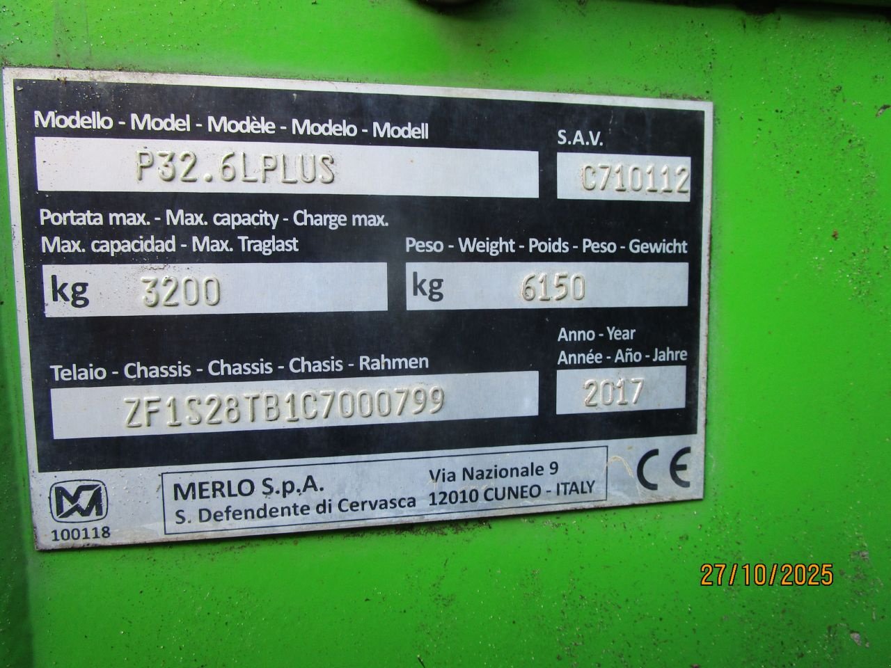 Teleskoplader typu Merlo 32.6, Gebrauchtmaschine v Nieuw-Weerdinge (Obrázek 10)