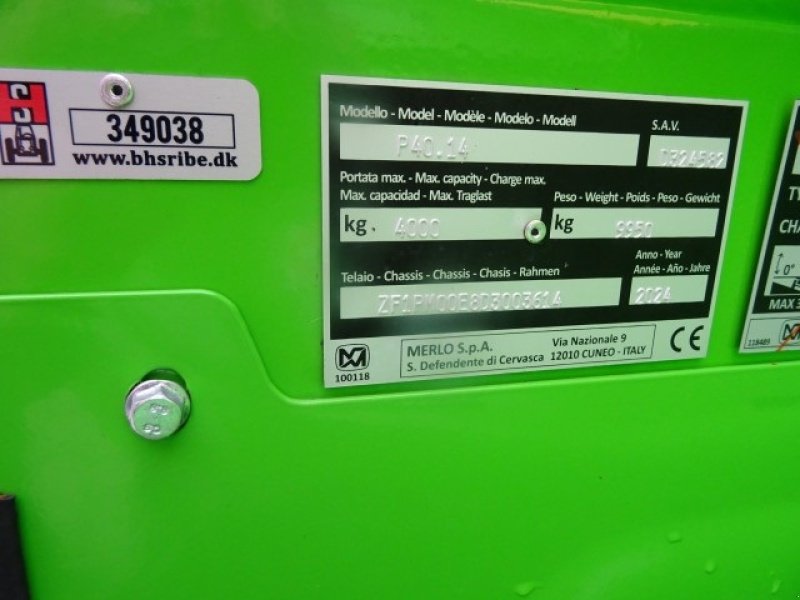 Teleskoplader of the type Merlo P40.14, Gebrauchtmaschine in Ribe (Picture 14)