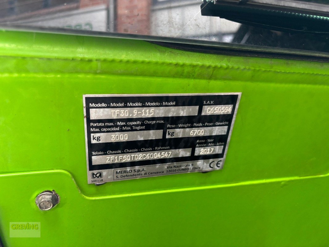 Teleskoplader des Typs Merlo TF 30.9-115 inkl. Greifschaufel / Ballengabel / Schaufel, Gebrauchtmaschine in Ahaus (Bild 20)