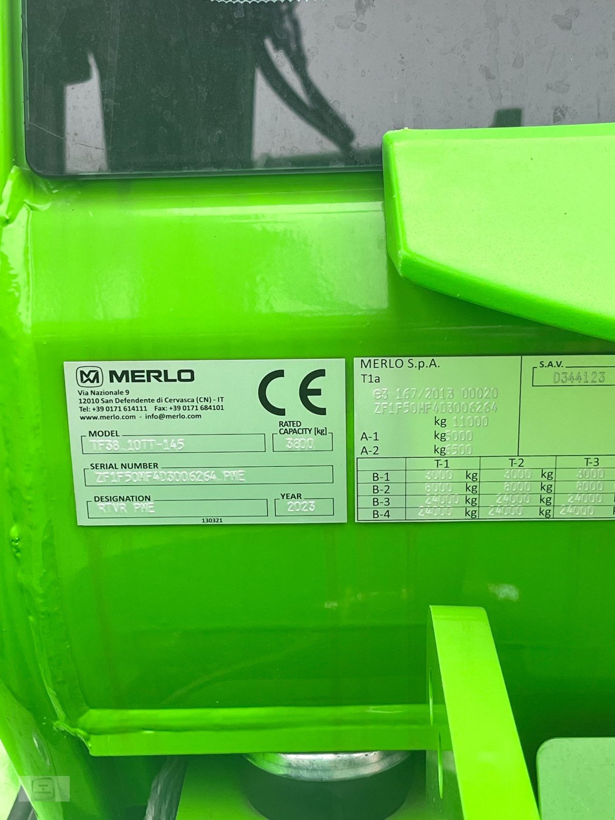 Teleskoplader del tipo Merlo TF 38.10 TT-145, Neumaschine In Gross-Bieberau (Immagine 6)