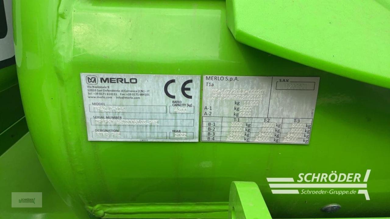 Teleskoplader des Typs Merlo TF 42.7 - 116, Neumaschine in Twistringen (Bild 13)