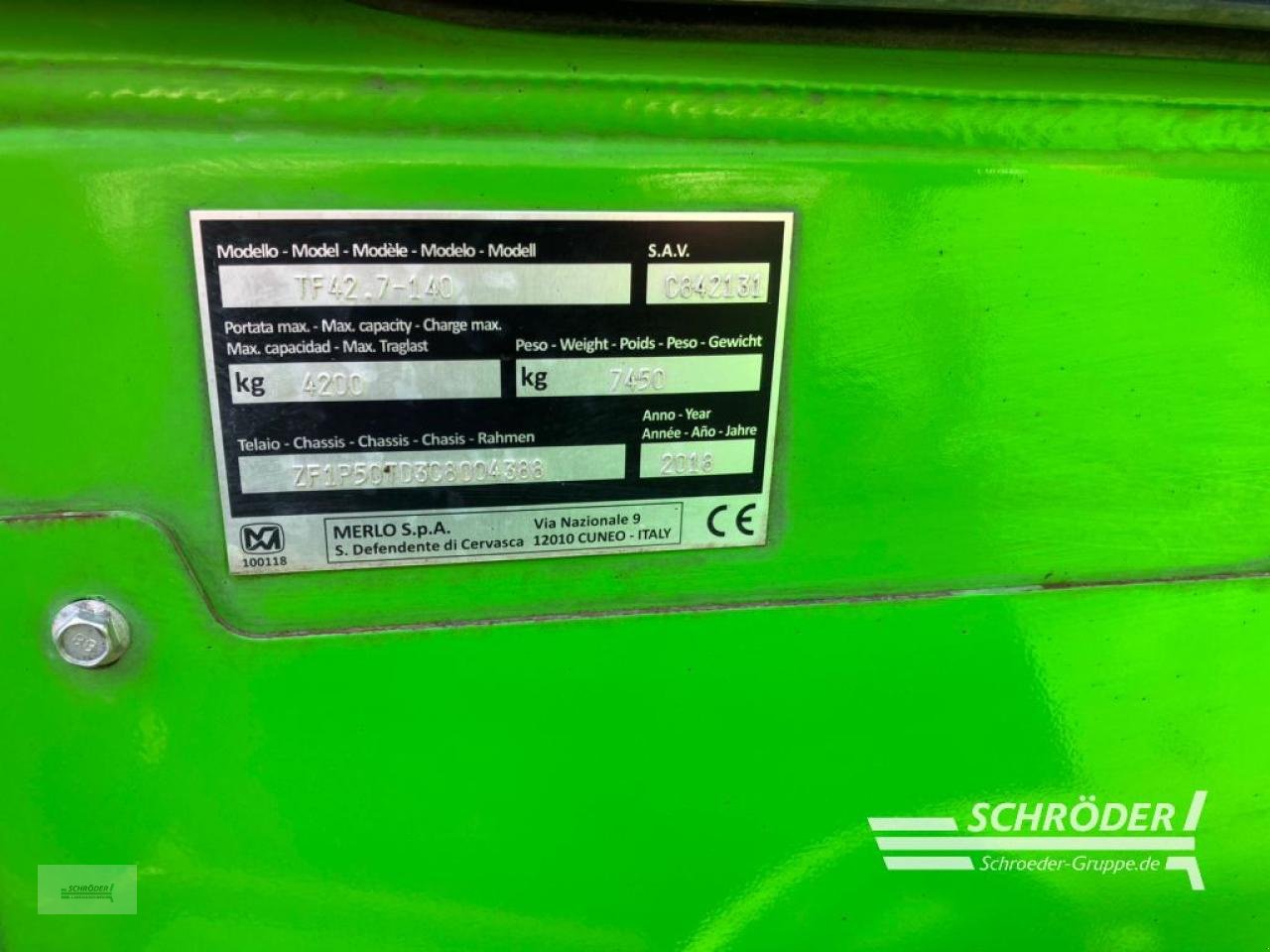 Teleskoplader typu Merlo TF 42.7 - 140, Gebrauchtmaschine v Lastrup (Obrázek 10)