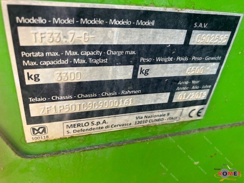 Teleskoplader a típus Merlo TF33-7 G, Gebrauchtmaschine ekkor: Gennes sur glaize (Kép 5)