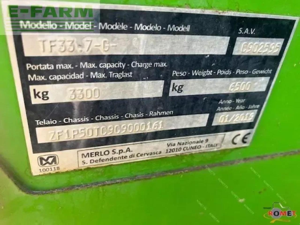 Teleskoplader des Typs Merlo tf33-7 g, Gebrauchtmaschine in GENNES-SUR-GLAIZE (Bild 5)