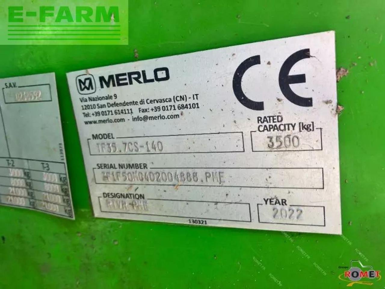 Teleskoplader от тип Merlo tf35-7-140-cs, Gebrauchtmaschine в GENNES-SUR-GLAIZE (Снимка 4)