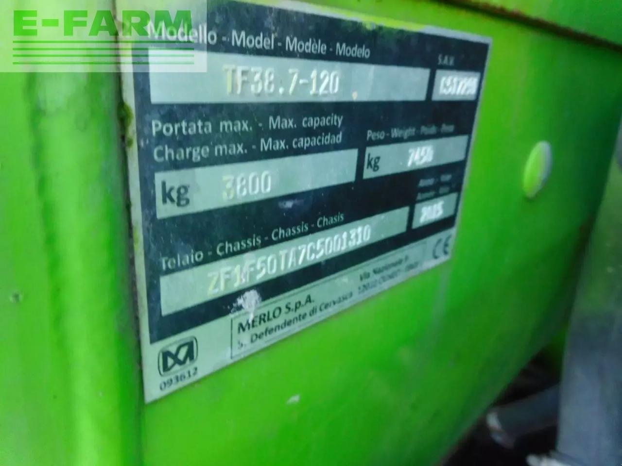 Teleskoplader des Typs Merlo tf38.7-120 40km/h ( 3,8t - 7m ), Gebrauchtmaschine in ST. NIKOLAI/DR. (Bild 8)