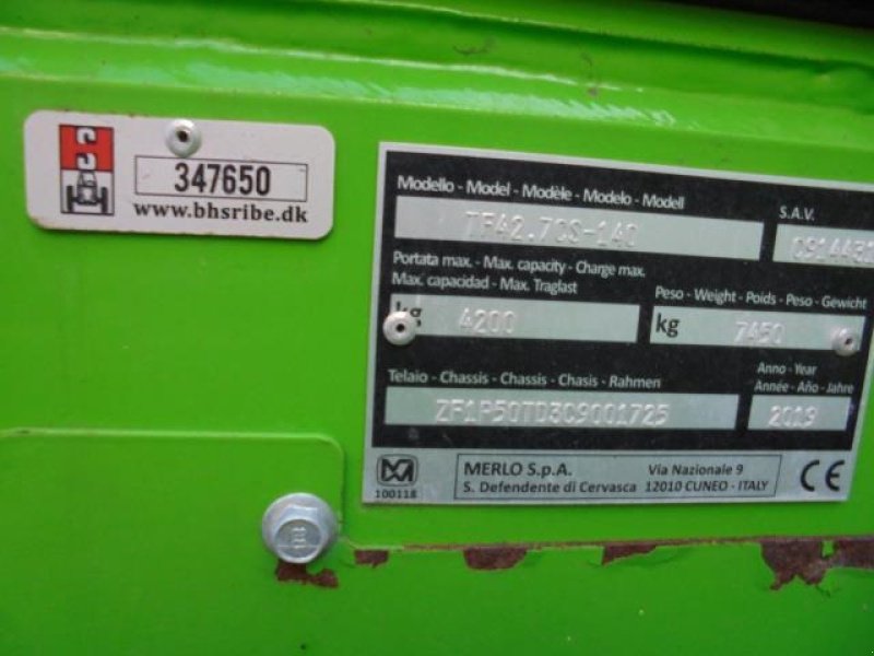 Teleskoplader of the type Merlo TF42.7, Gebrauchtmaschine in Ribe (Picture 15)