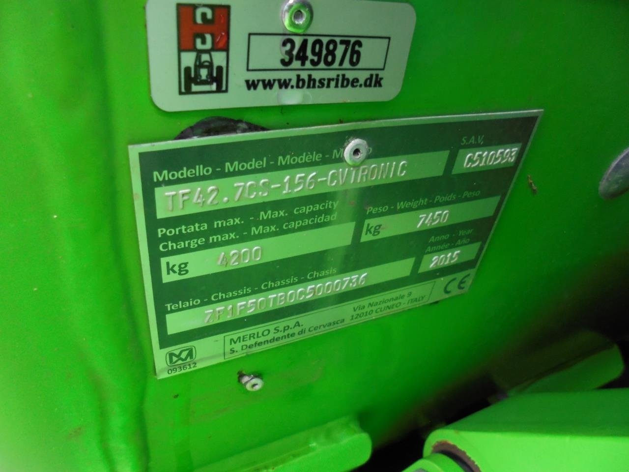 Teleskoplader tip Merlo TF42.7T CS CVT, Gebrauchtmaschine in Ribe (Poză 22)