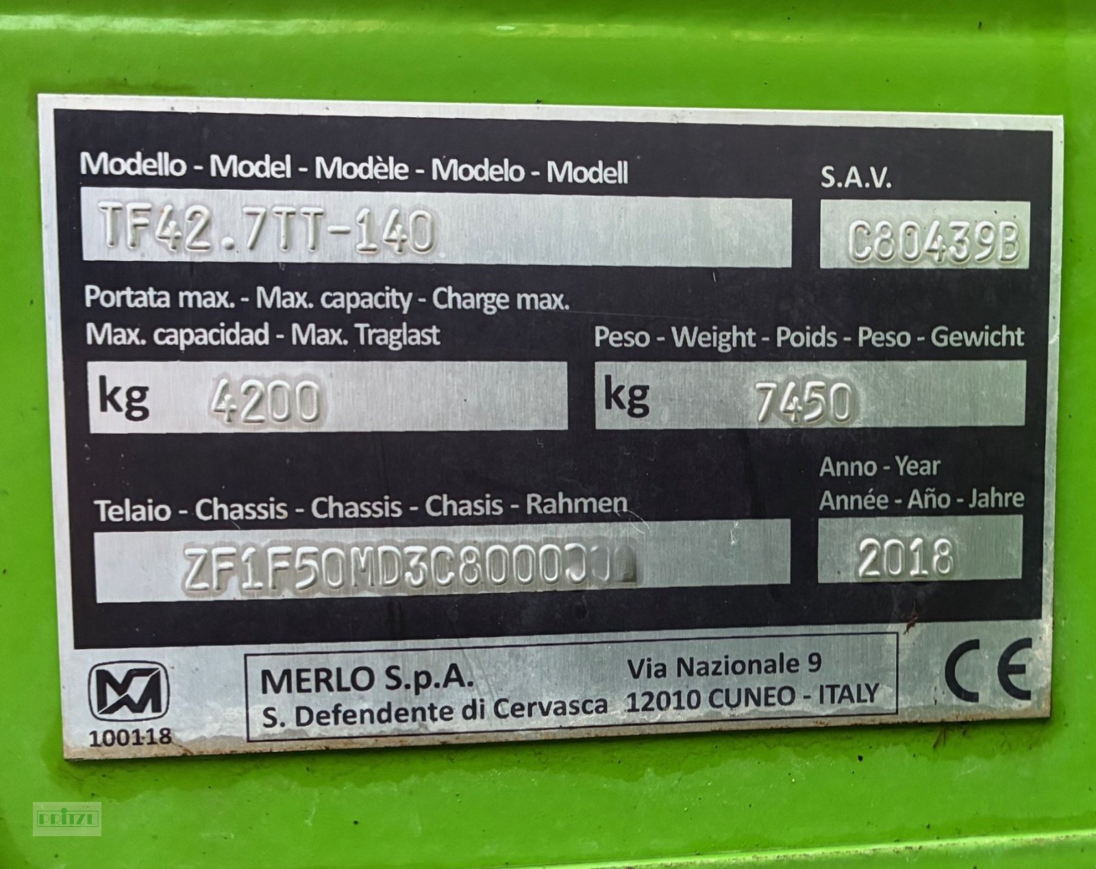 Teleskoplader от тип Merlo TF42.7TT-140, Gebrauchtmaschine в Bruckmühl (Снимка 12)