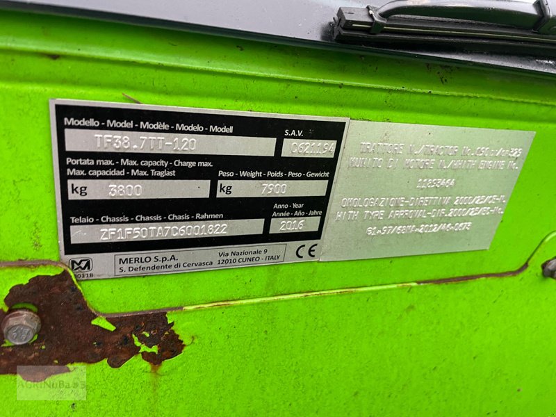Teleskoplader typu Merlo Turbo Farmer TF 38.7 TT-120, Gebrauchtmaschine w Prenzlau (Zdjęcie 8)