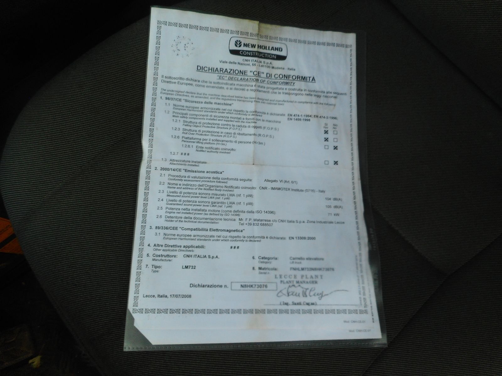 Teleskoplader of the type New Holland LM732 mit Schaufel und Gabel, Gebrauchtmaschine in St. Nikolai ob Draßling (Picture 11)