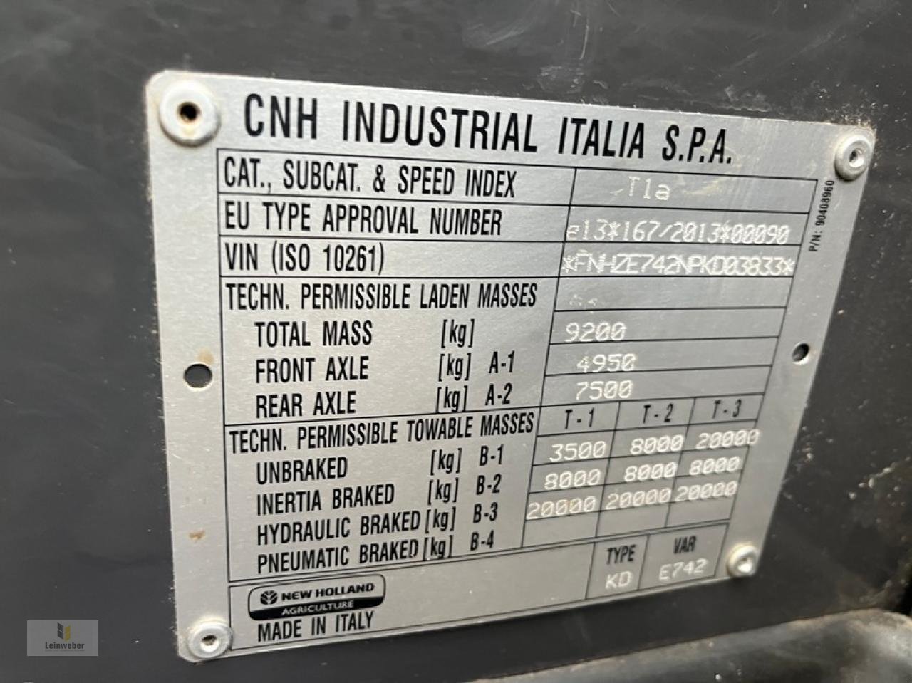 Teleskoplader des Typs New Holland TH 7.42 ELITE Demo, Neumaschine in Neuhof - Dorfborn (Bild 7)