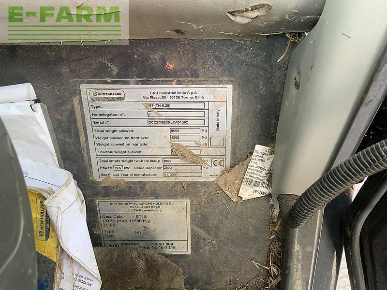 Teleskoplader of the type New Holland th6.28 telehandler (st24886), Gebrauchtmaschine in SHAFTESBURY (Picture 17)