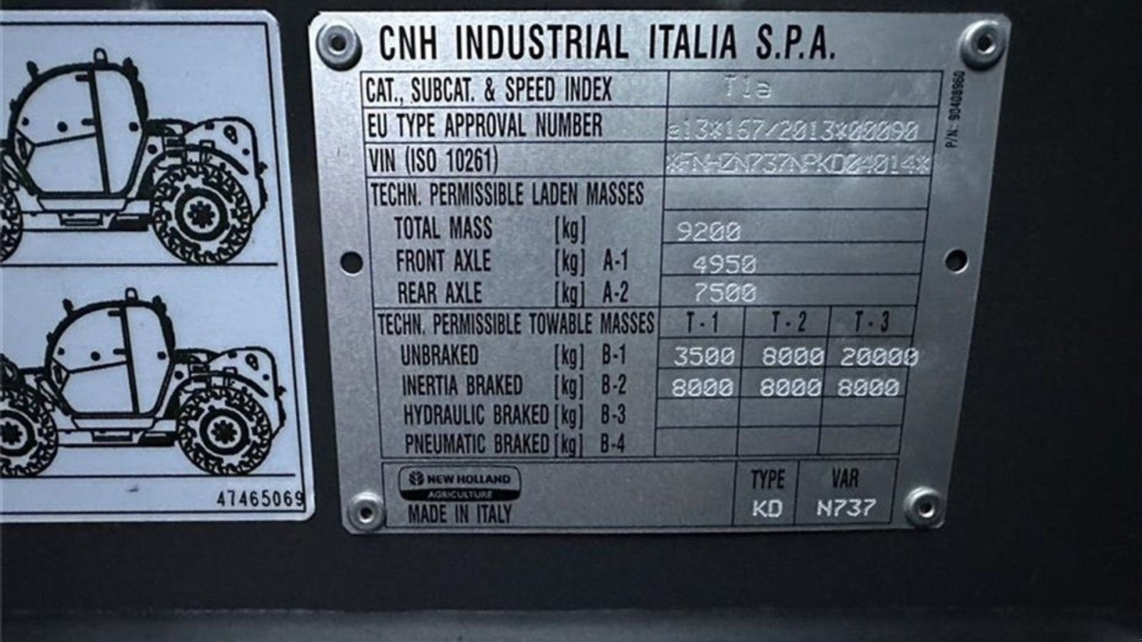 Teleskoplader typu New Holland TH7.37 Plus, Gebrauchtmaschine v Gjerlev J. (Obrázek 15)