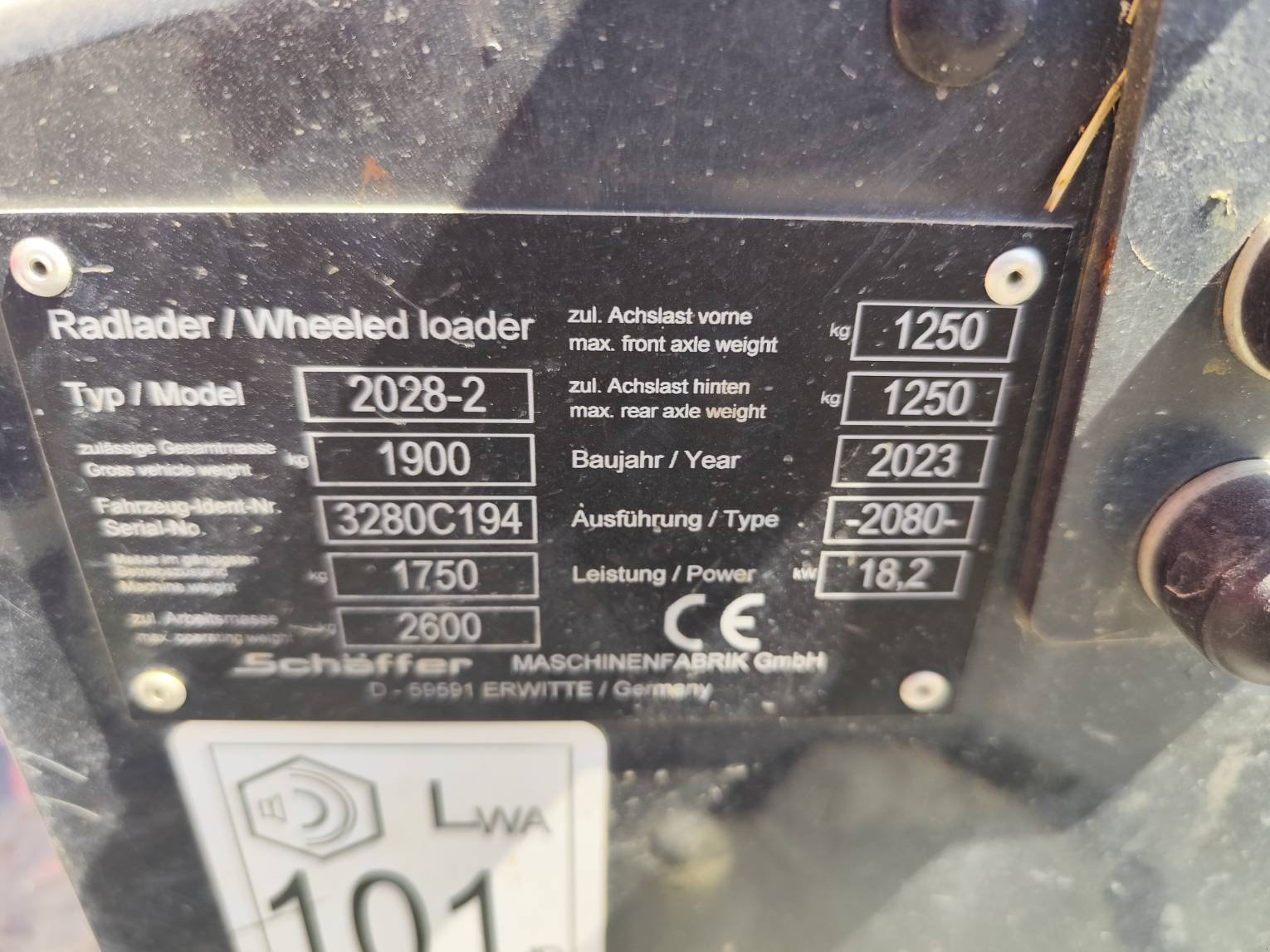 Teleskoplader typu Schäffer 2028, Gebrauchtmaschine w Le Horps (Zdjęcie 9)