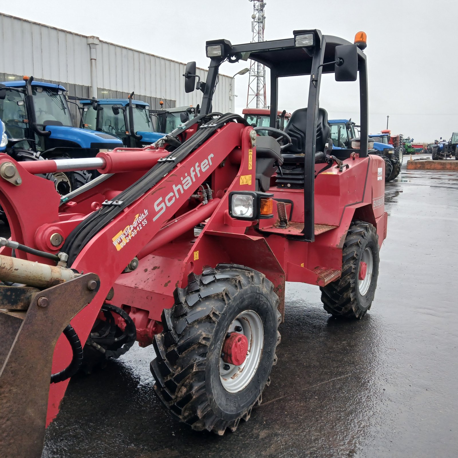 Teleskoplader a típus Schäffer 5058 ZS, Gebrauchtmaschine ekkor: HERLIN LE SEC (Kép 2)