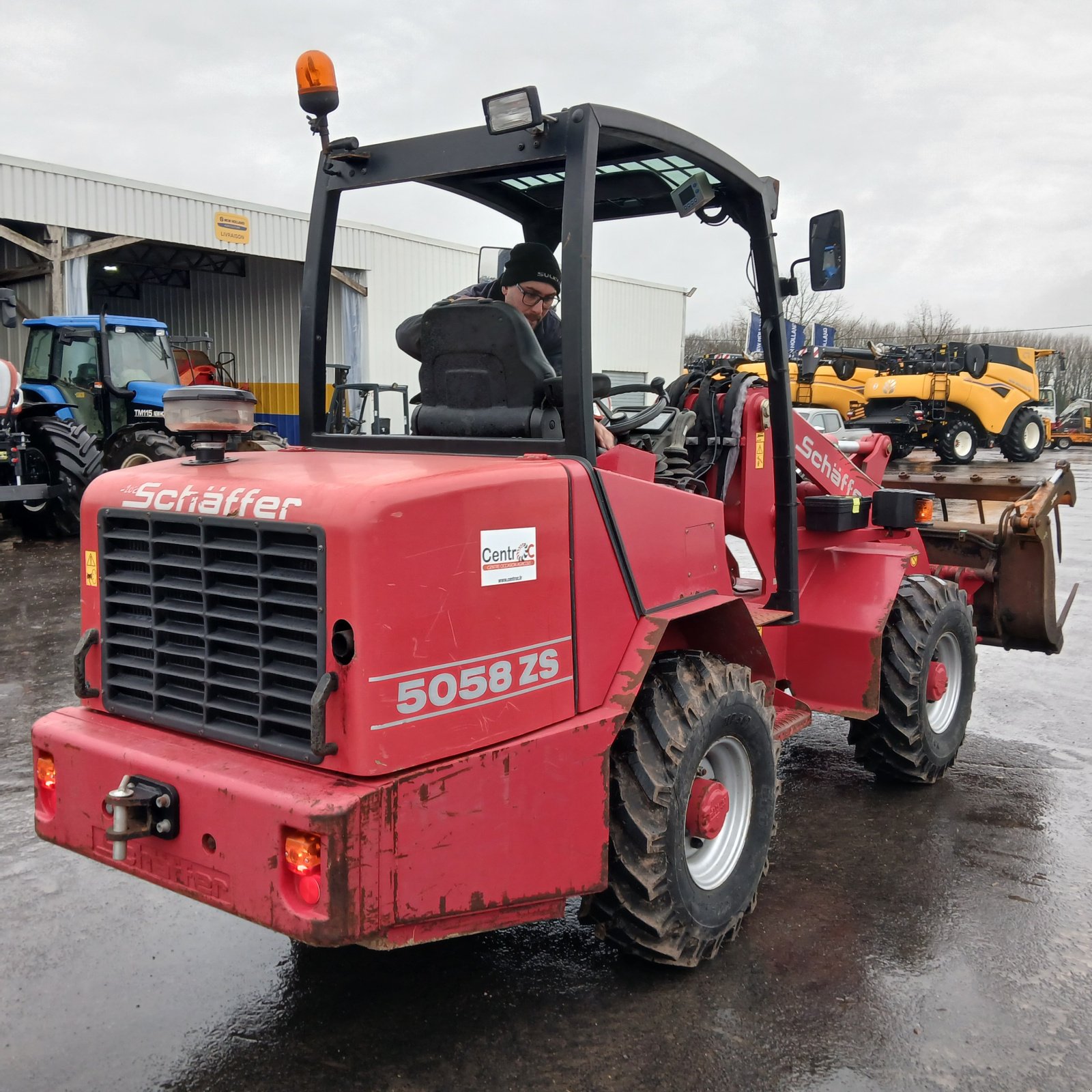 Teleskoplader a típus Schäffer 5058 ZS, Gebrauchtmaschine ekkor: HERLIN LE SEC (Kép 3)