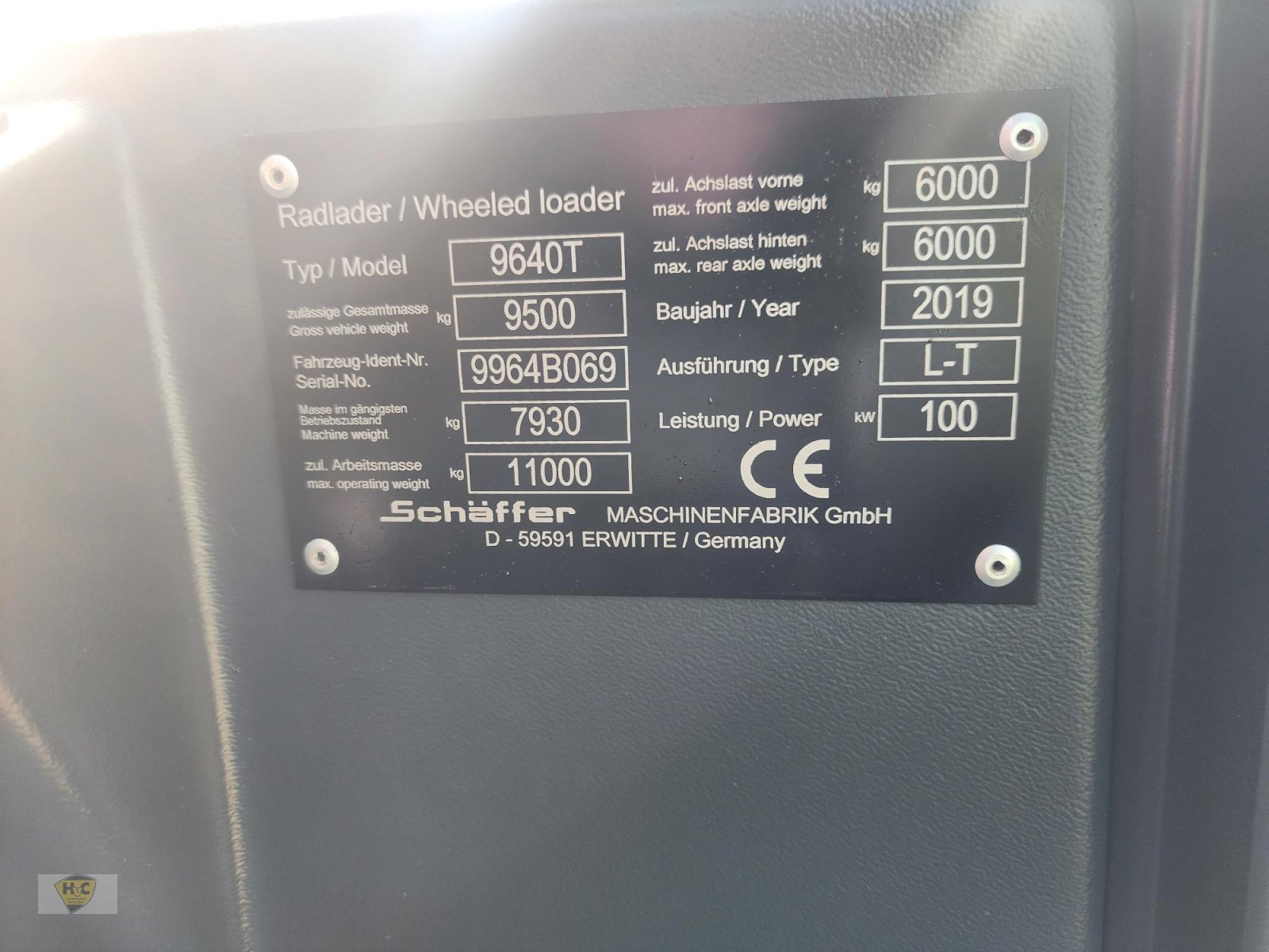 Teleskoplader of the type Schäffer 9640 T, Gebrauchtmaschine in Willanzheim (Picture 19)