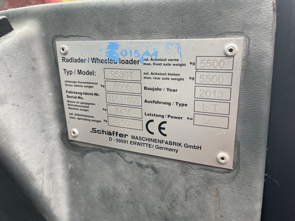 Teleskoplader от тип Schäffer Schaffer 9530 T, Gebrauchtmaschine в Dronninglund (Снимка 11)