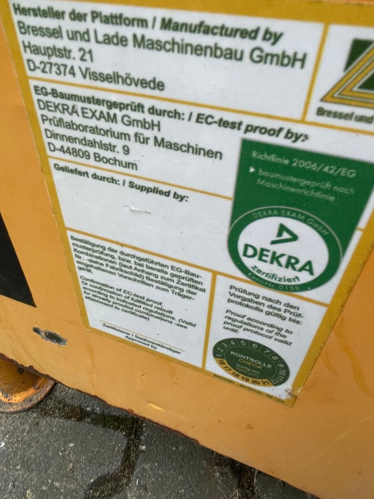 Teleskoplader of the type Sonstige BresselundLade BLA1 werkbak, Gebrauchtmaschine in Roermond (Picture 4)