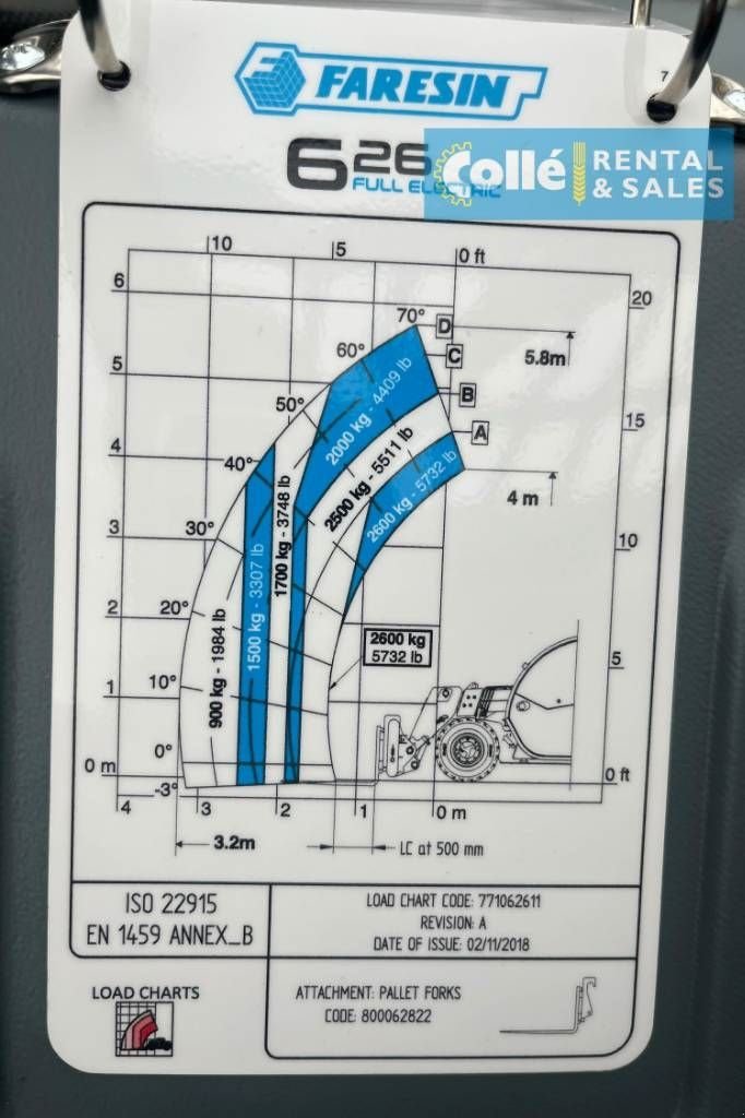 Teleskoplader typu Sonstige Faresin 6.26 E 2023, Gebrauchtmaschine v Sittard (Obrázek 10)