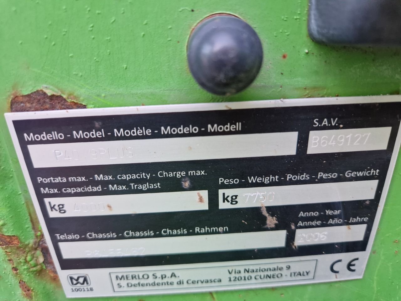 Teleskoplader del tipo Sonstige mammoet merlo P 40-9, Gebrauchtmaschine In Oirschot (Immagine 7)