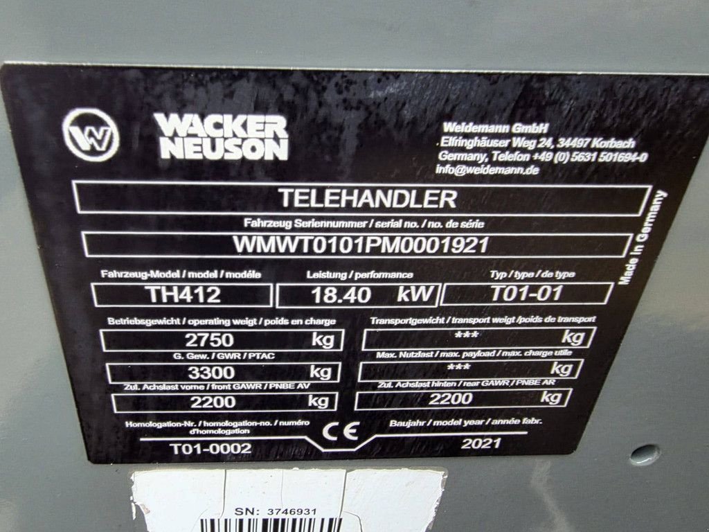 Teleskoplader of the type Sonstige Neuson TH412, Gebrauchtmaschine in Antwerpen (Picture 2)