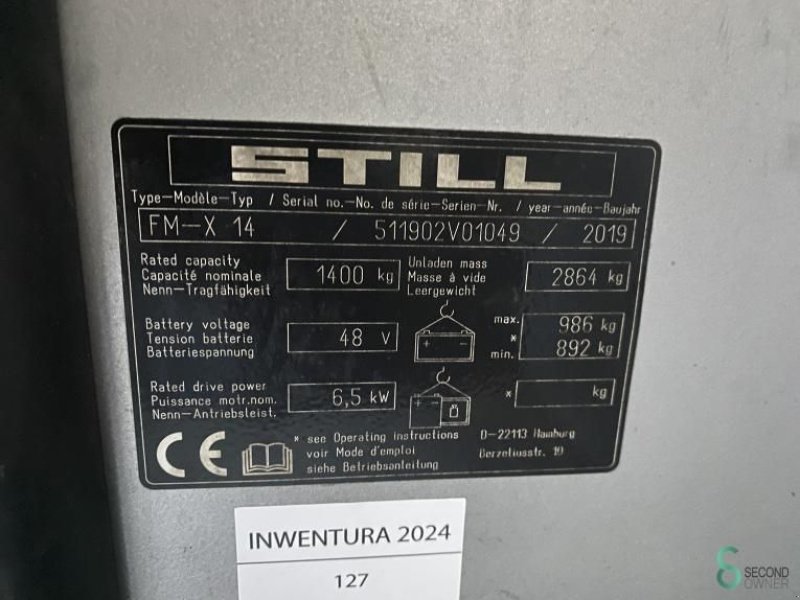 Teleskoplader typu Still FM-X14, Gebrauchtmaschine v Wijchen (Obrázek 10)